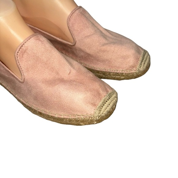 GAP Women's Size 8 Faux Suede Slip on Espadrille Loafer Dusty Rose - Picture 2 of 9